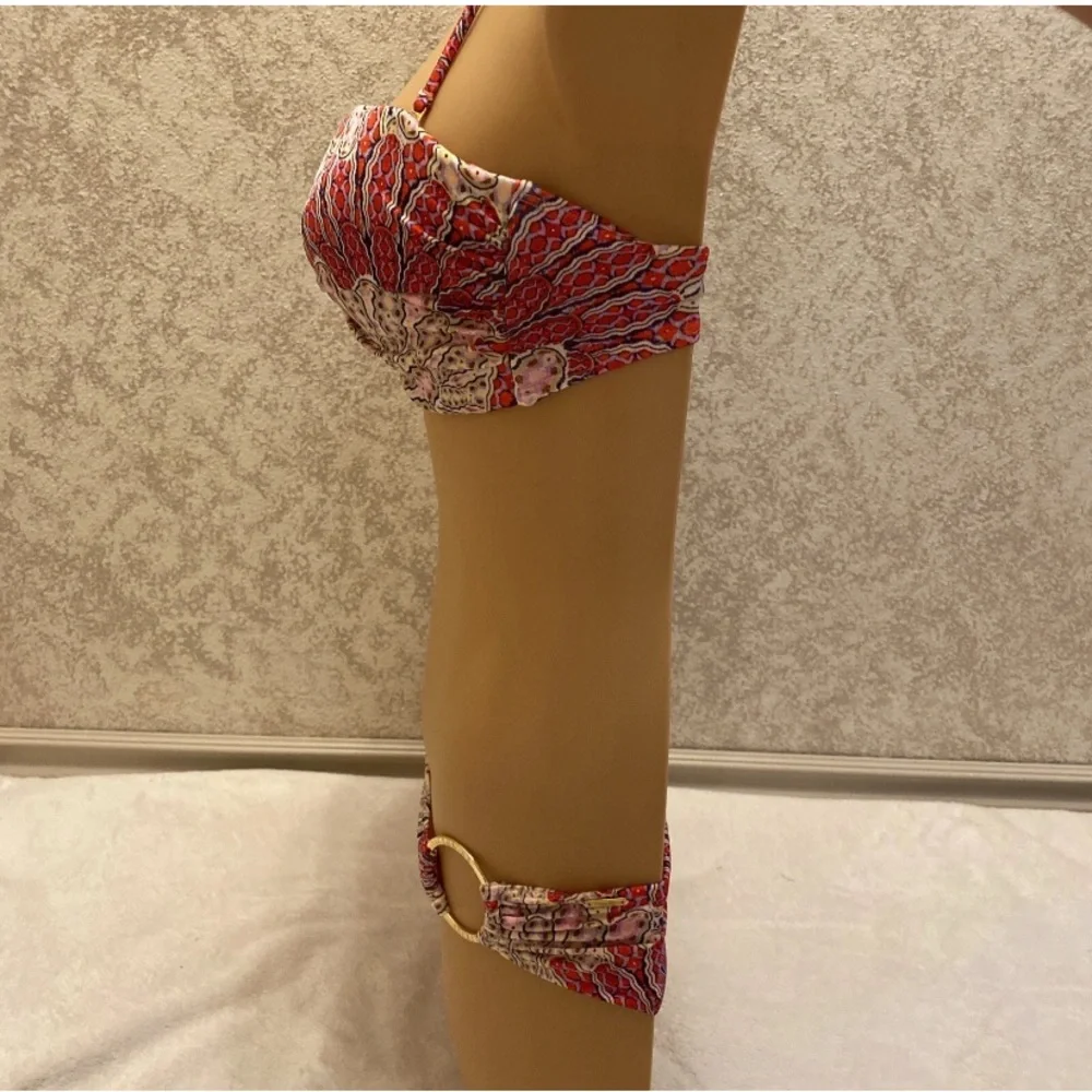 Victoria's Secret Red and White Patterned Bikini